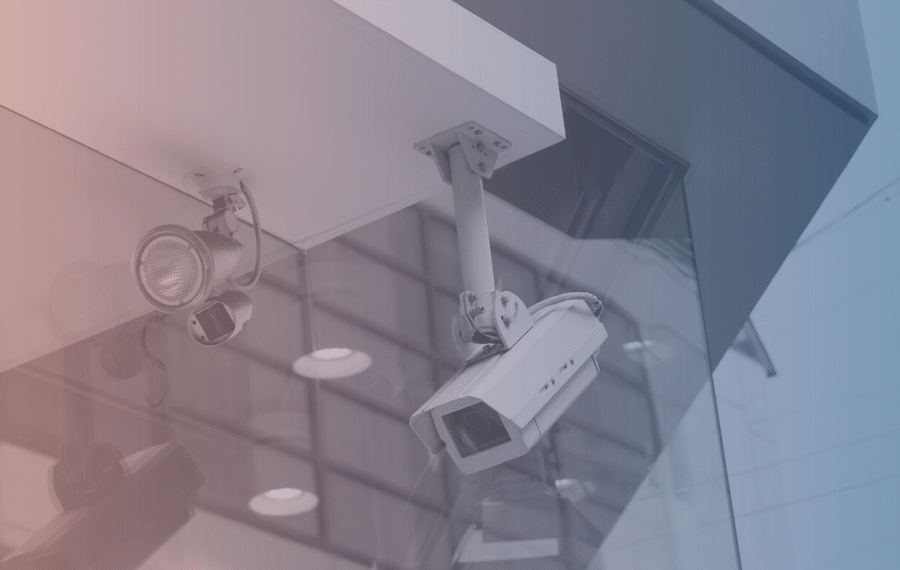 Picture of a surveillance camera